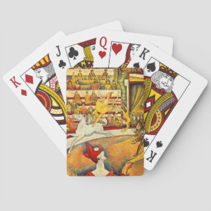 The Circus by Georges Seurat, Vintage Fine Art Poker Cards
