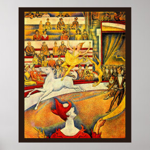 The Circus by Georges Seurat, Vintage Fine Art Poster