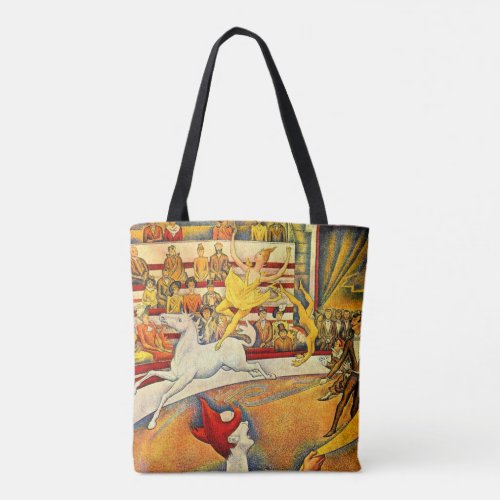 The Circus by Georges Seurat Vintage Fine Art Tote Bag