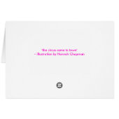 the circus came to town cards (Back Horizontal)