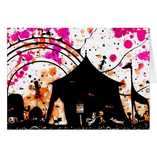 the circus came to town cards (Front Horizontal)