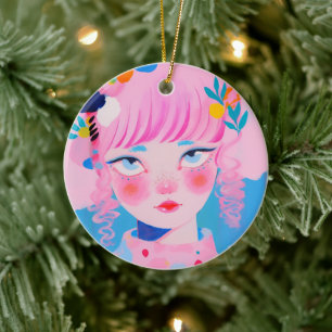 The Circus Clown Ceramic Ornament