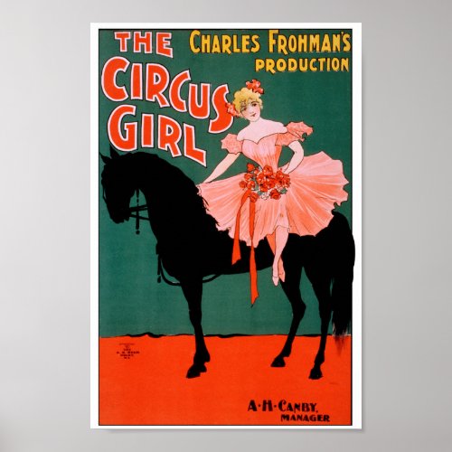 The Circus Girl _ on horse Poster