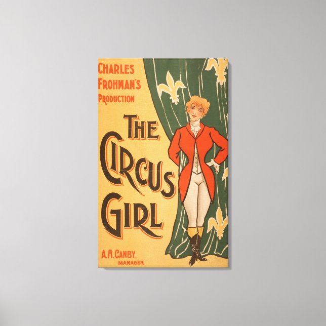 The Circus Girl Theatrical Poster #1 Canvas Print (Front)
