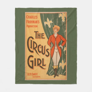 The Circus Girl Theatrical Poster #1 Fleece Blanket