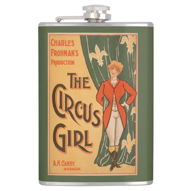 The Circus Girl Theatrical Poster #1 Hip Flask (Front)