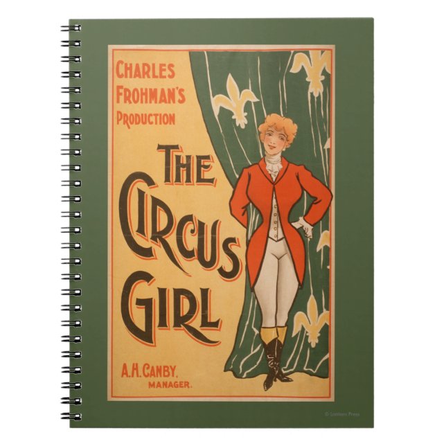 The Circus Girl Theatrical Poster #1 Notebook (Front)