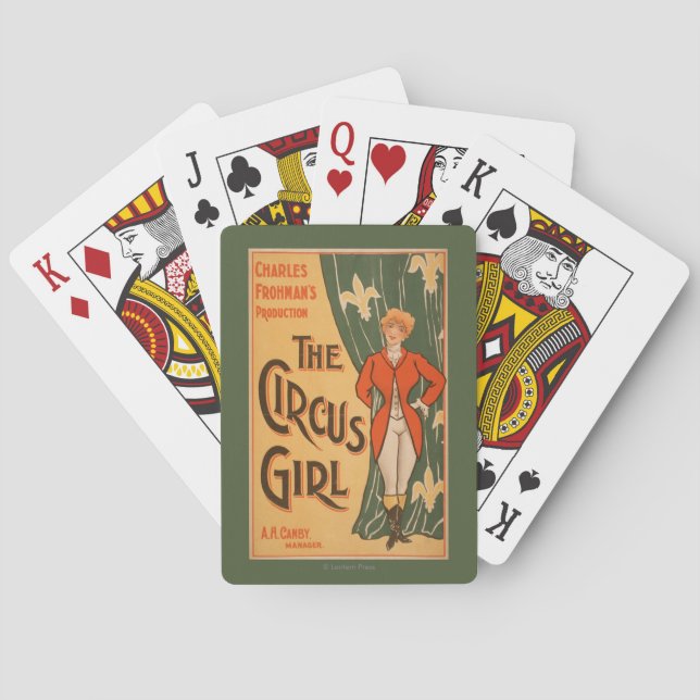 The Circus Girl Theatrical Poster #1 Poker Cards (Back)