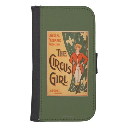 The Circus Girl Theatrical Poster 1 Wallet Phone Case For Samsung Galaxy S4