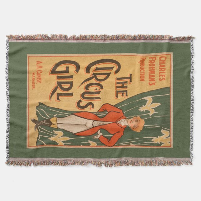 The Circus Girl Theatrical Poster #1 Throw Blanket (Front)