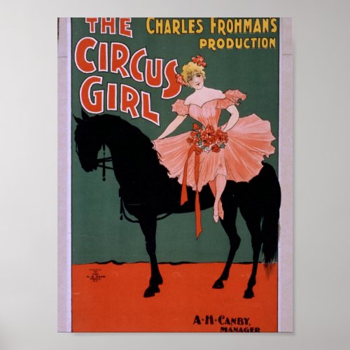 The Circus Girl Vintage Theater Poster