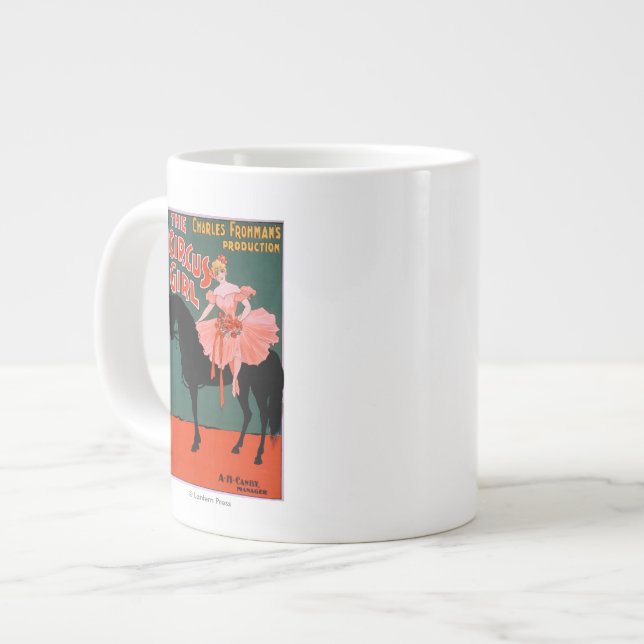 The Circus Girl - Woman on Horse Theatrical Giant Coffee Mug (Front Left)
