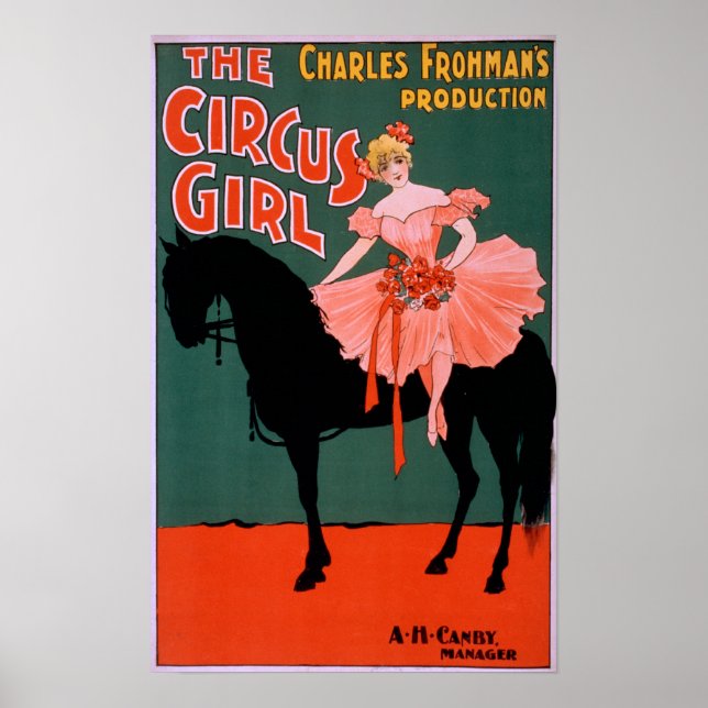 The Circus Girl - Woman on Horse Theatrical Poster (Front)