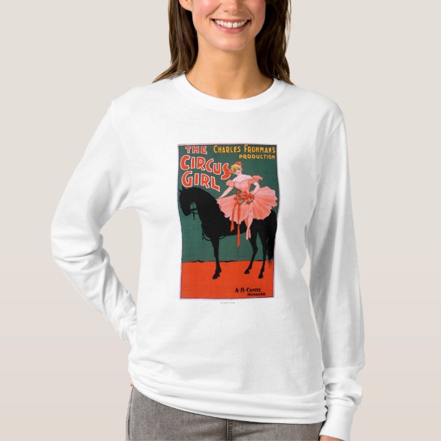 The Circus Girl - Woman on Horse Theatrical T-Shirt (Front)
