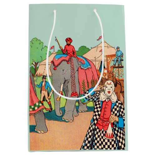 The circus is coming to town medium gift bag