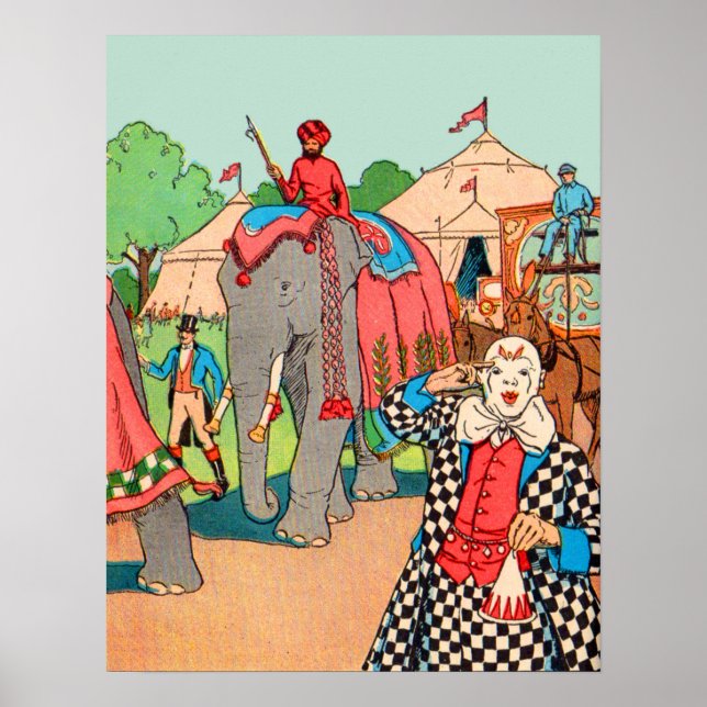 The circus is coming to town poster (Front)