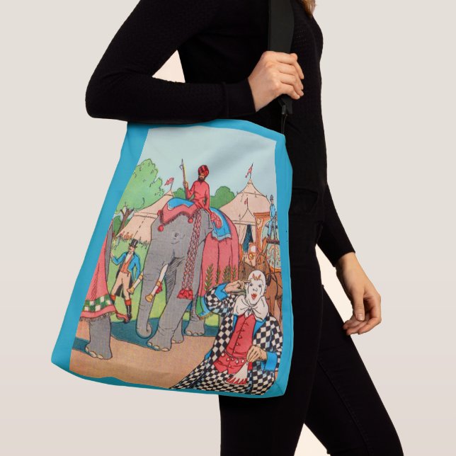 The circus is coming to town print crossbody bag (Close Up)