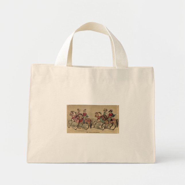 The Circus Procession Riders on Horseback Mini Tote Bag (Front)