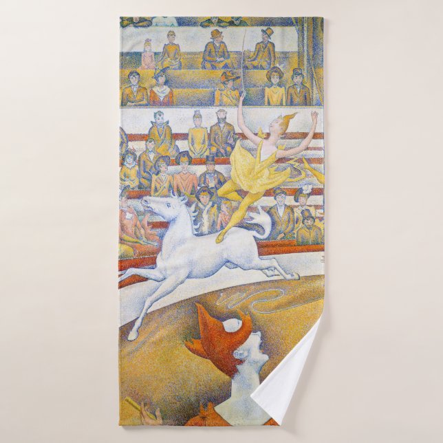 The Circus, Seurat Bath Towel (Bath Towel)