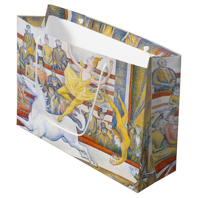 The Circus, Seurat Large Gift Bag (Front Angled)