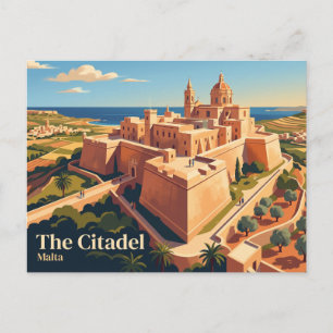 The Citadel (Cittadella), Gozo Malta Postcard