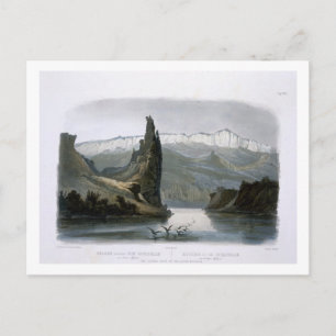 The Citadel Rock on the Upper Missouri, plate 18 f Postcard