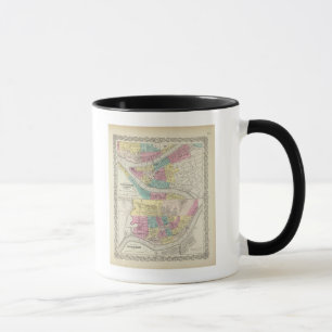 The Cities Of Pittsburgh Allegheny Cincinnati Mug