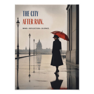THE CITY AFTER RAIN PHOTO PRINT