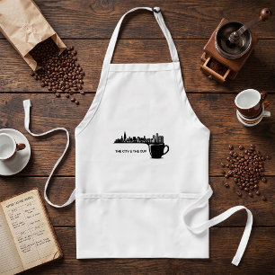 The City and The Cup Chicago Skyline Adult Apron