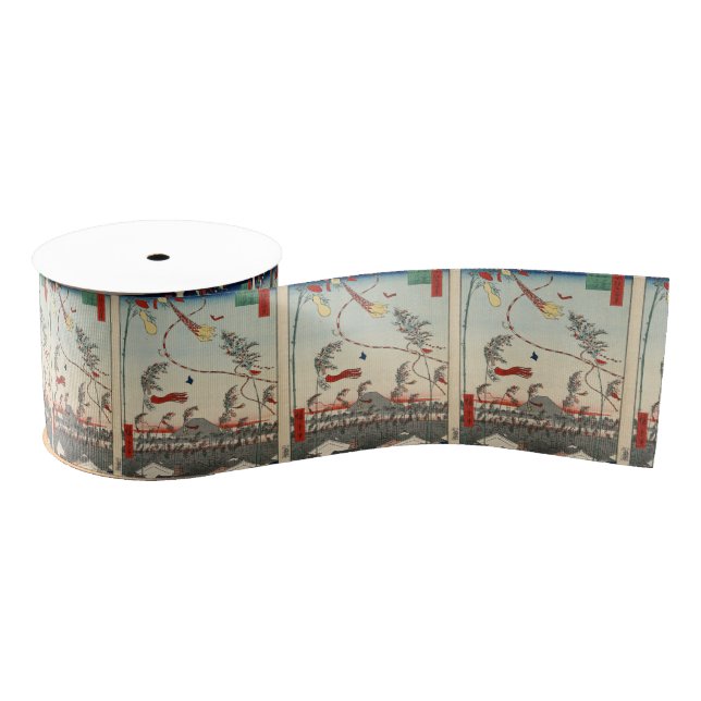 The City Flourishing, Tanabata Festival. Grosgrain Ribbon (Spool)