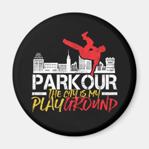The City Is My Playground Parkour and Freerunning Magnet
