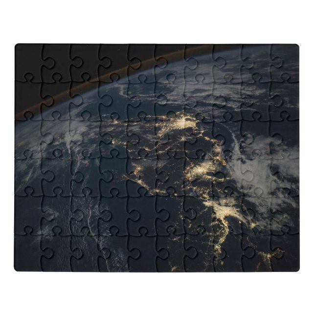 The City Lights Of Japan At Night. Jigsaw Puzzle (Puzzle Horizontal)