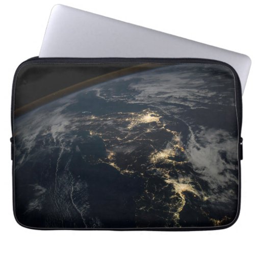The City Lights Of Japan At Night Laptop Sleeve