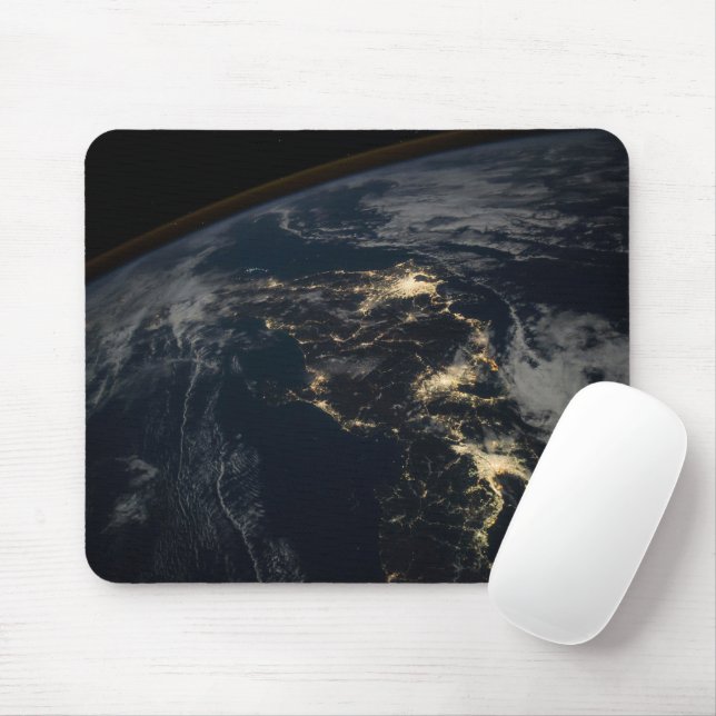 The City Lights Of Japan At Night. Mouse Pad (With Mouse)