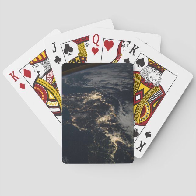 The City Lights Of Japan At Night. Poker Cards (Back)