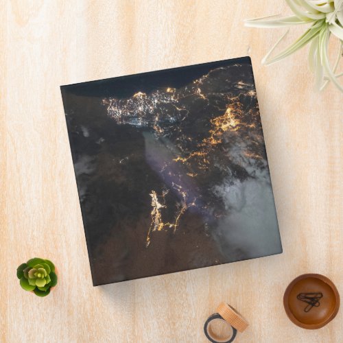 The City Lights Of Jazan And Its Suburbs 3 Ring Binder