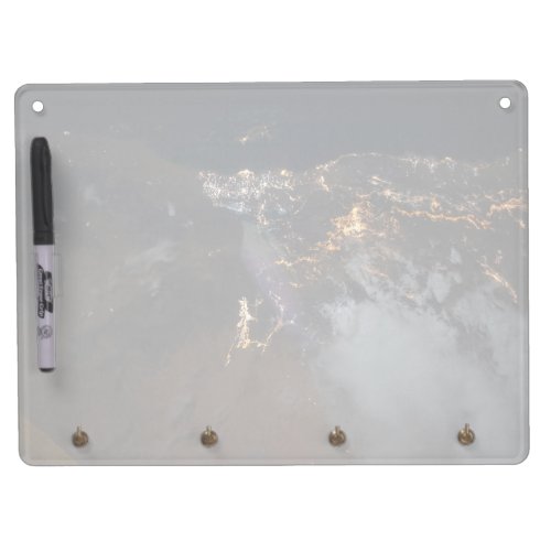 The City Lights Of Jazan And Its Suburbs Dry Erase Board With Keychain Holder