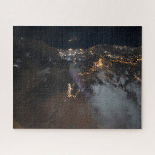 The City Lights Of Jazan And Its Suburbs Jigsaw Puzzle