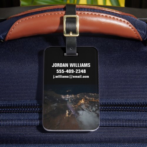 The City Lights Of Jazan And Its Suburbs Luggage Tag