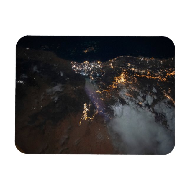 The City Lights Of Jazan And Its Suburbs Magnet (Horizontal)