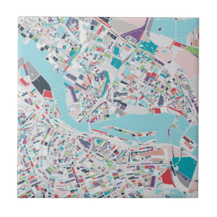 The City of Amsterdam Ceramic Tile