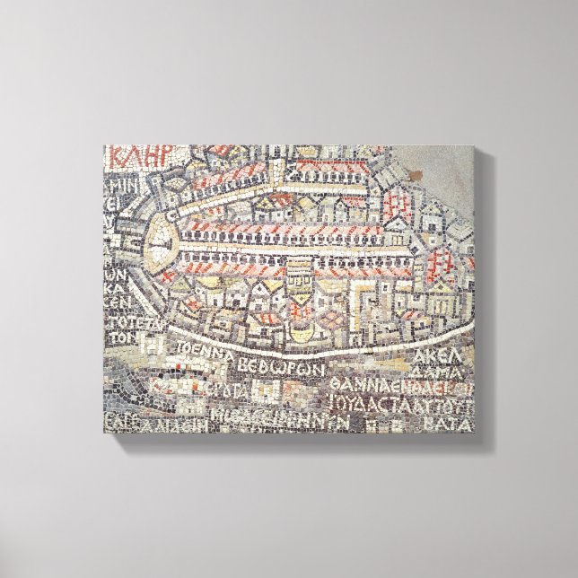 The City of Jerusalem and the surrounding area Canvas Print (Front)