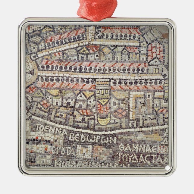The City of Jerusalem and the surrounding area Metal Ornament (Front)