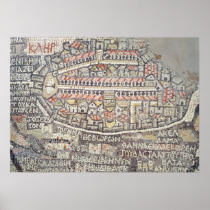 The City of Jerusalem and the surrounding area Poster