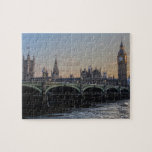 The city of London England Jigsaw Puzzle<br><div class="desc">This moody image of London is perfect for anyone who loves the city of London England. With Big Ben,  the Houses of Parliament ,  and the dark river Thames. 
The text can be changed.</div>
