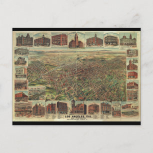 The City of Los Angeles California in 1891 Postcard