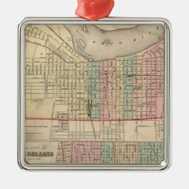 The City of Louisville, Kentucky Metal Ornament (Front)