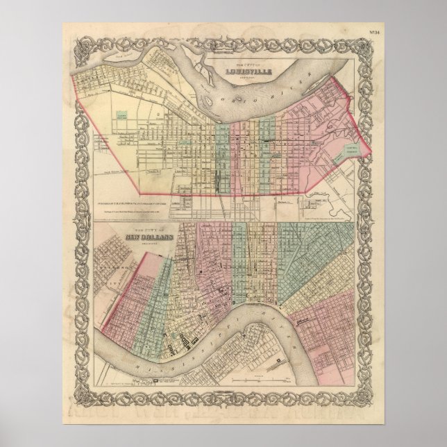 The City of Louisville, Kentucky Poster (Front)