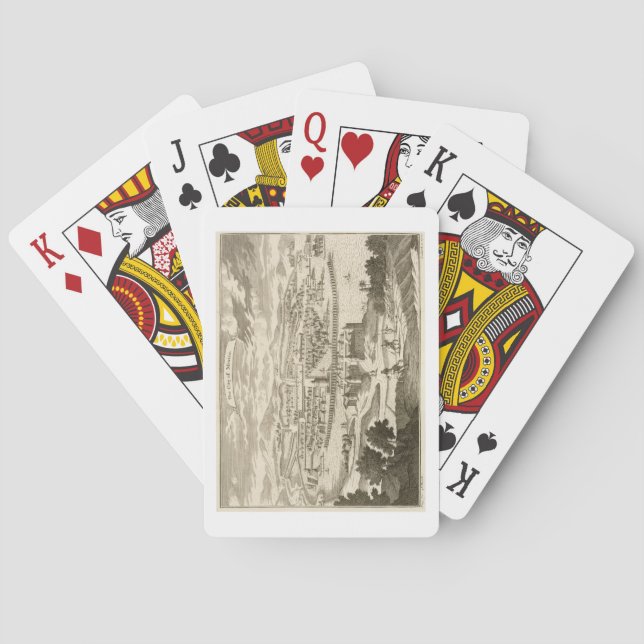 The City of Mexico, 1723 (engraving) Poker Cards (Back)