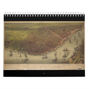The City of New Orleans Louisiana from 1885 Calendar